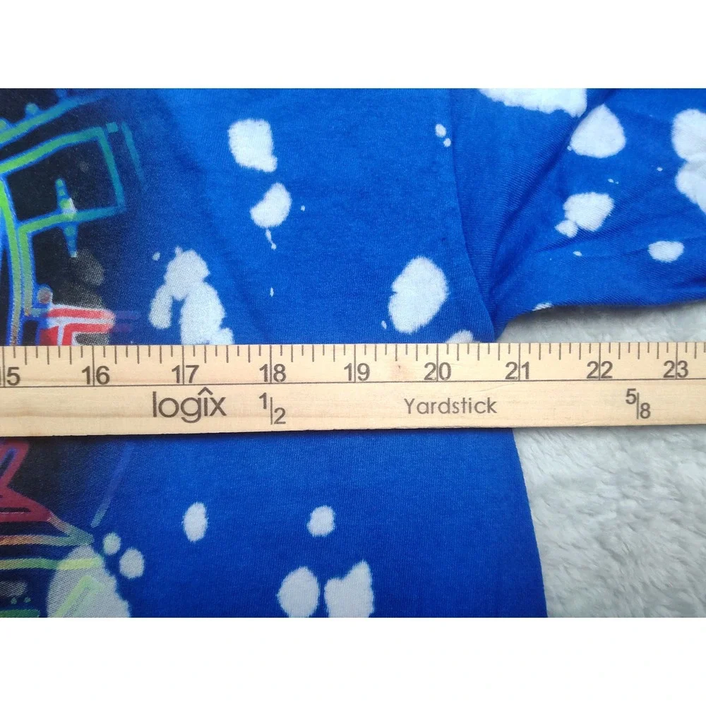 Def Leppard Band TShirt Tie Dye Blue Unisex Music Tee Merch XL Heavy Metal